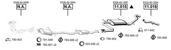 ASMET MA110900 Exhaust System